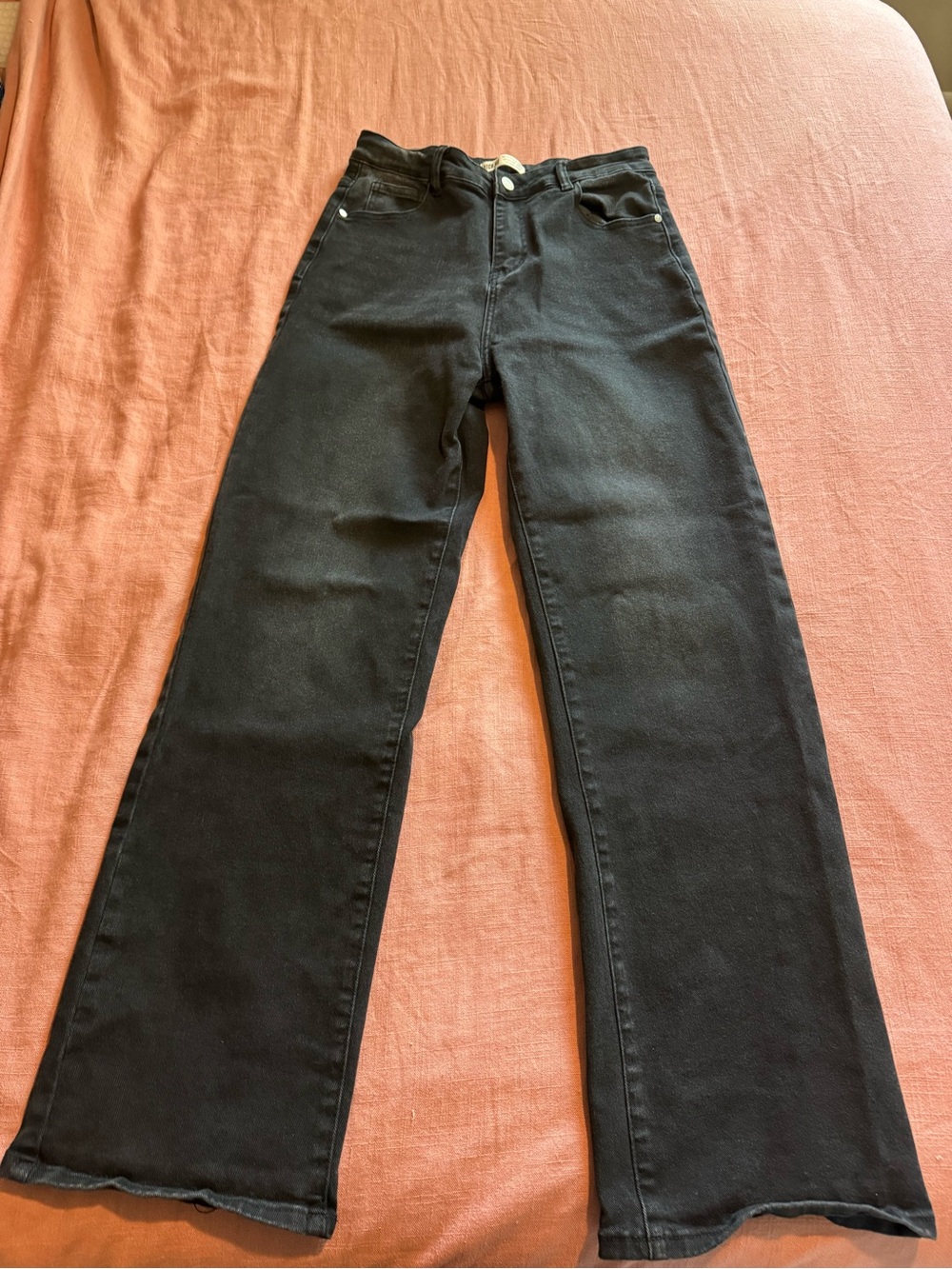 High-Rise Black Wide Leg Jeans for Women